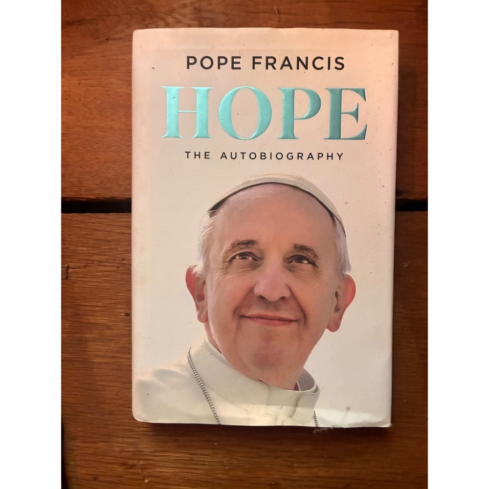 Pope Francis Hope The Autobiography Book OS White Excellent Hardcover Memoir
